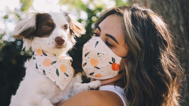 DOG BANDANA AND FACE MASK PAIR DOG BANDANA AND FACE MASK PAIR