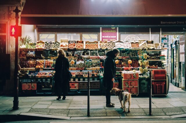 grocery shopping with dogs