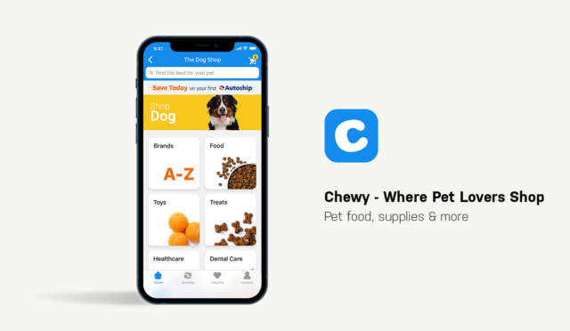 Dog Apps for Smartphones Chewy App Showcase