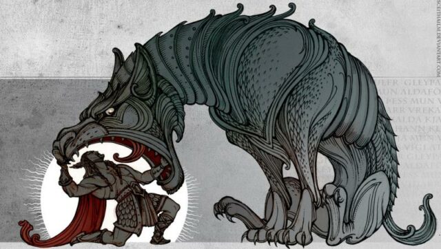 celebrity dog mythology fenrir