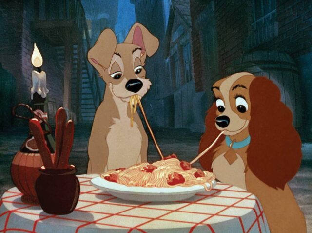 scene Lady and the Tramp - animated dog movies