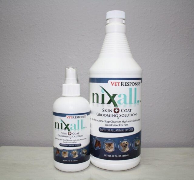 nixall vetresponse skin coat grooming solution