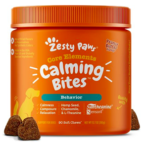 calming dog bites