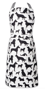 dog print apron